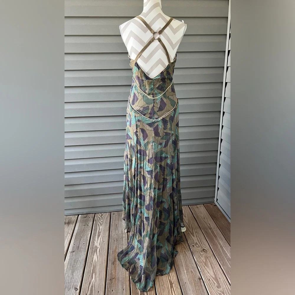 Diesel Dress Silk Dress Fregius Vestito Chiffon High Low Sz M - Picture 5 of 15